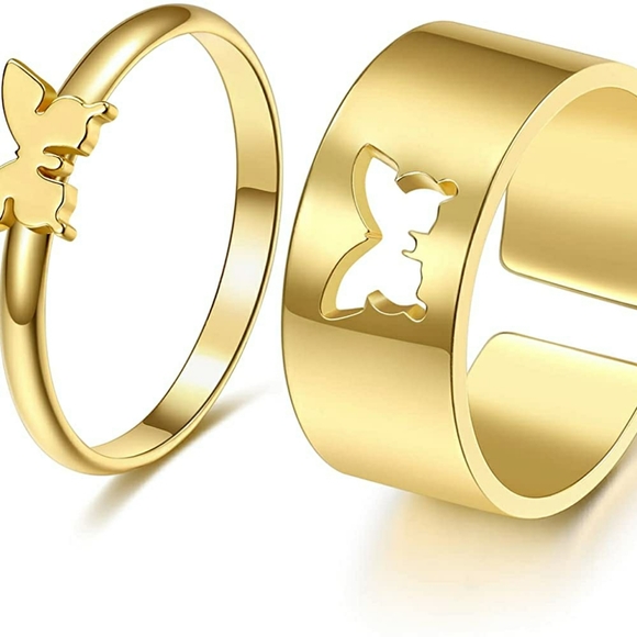 2 piece matching butterfly ring set for co… - Picture 2 of 3